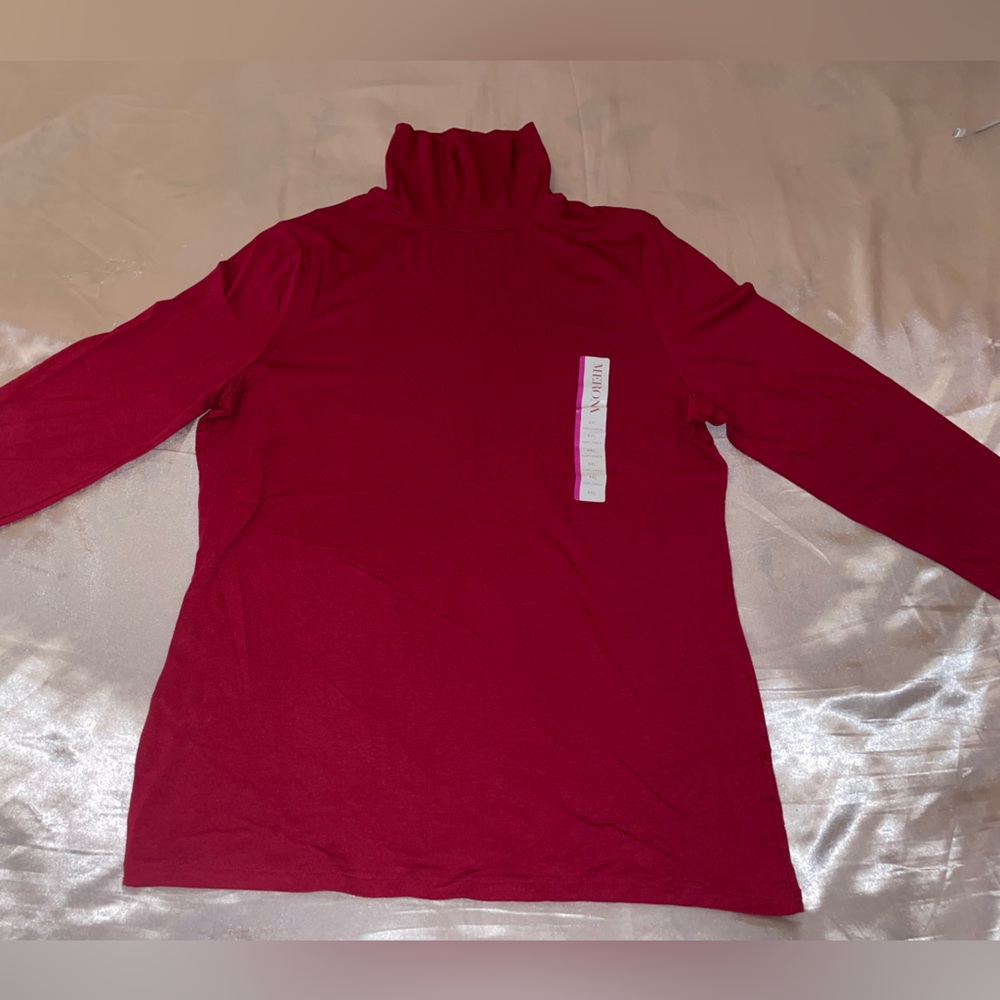Brand new red turtle neck long sleeve